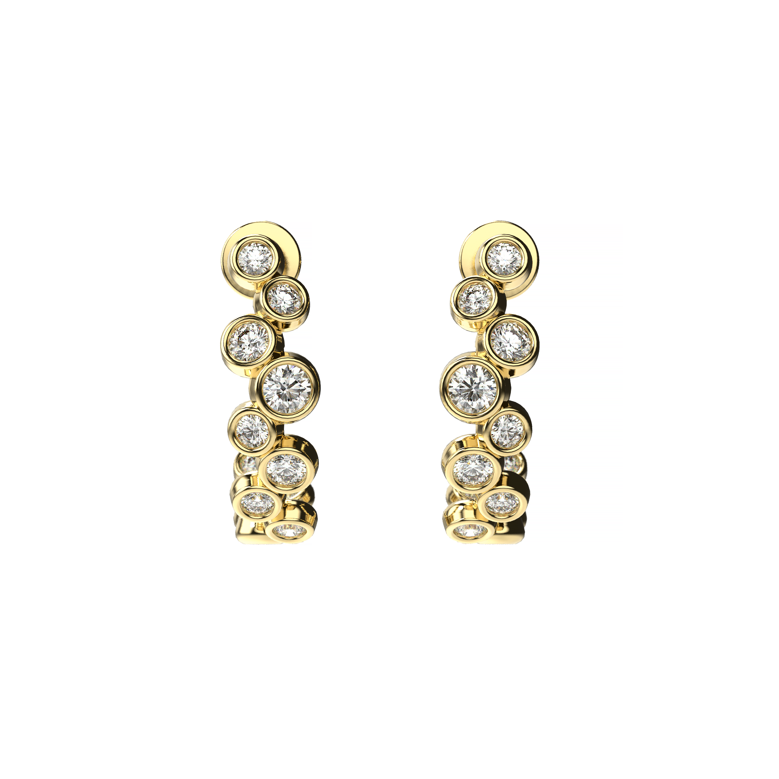 Bubble Diamond Earrings