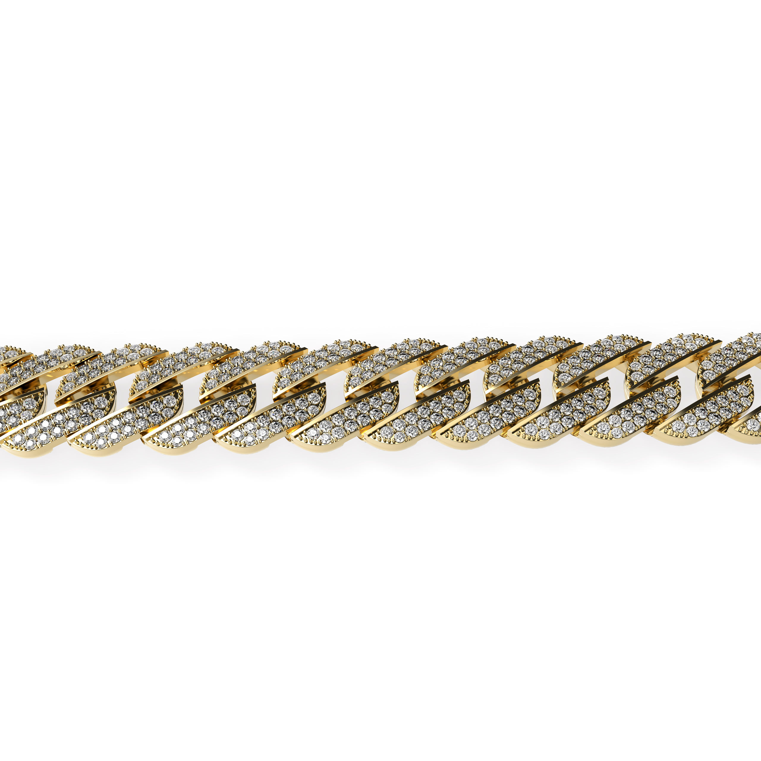 MEN’S PAVÉ DIAMOND CUBAN LINK BRACELET