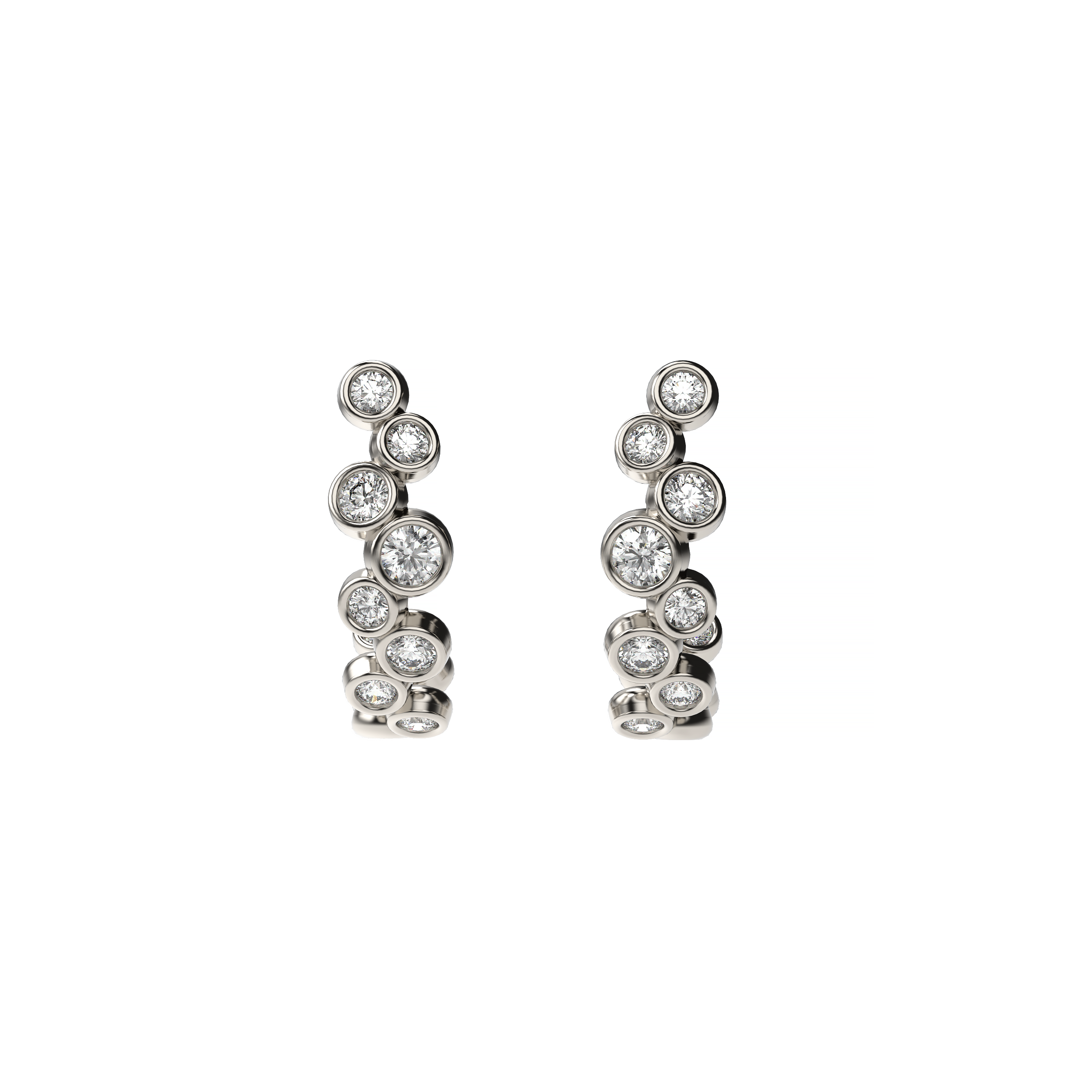 Bubble Diamond Earrings