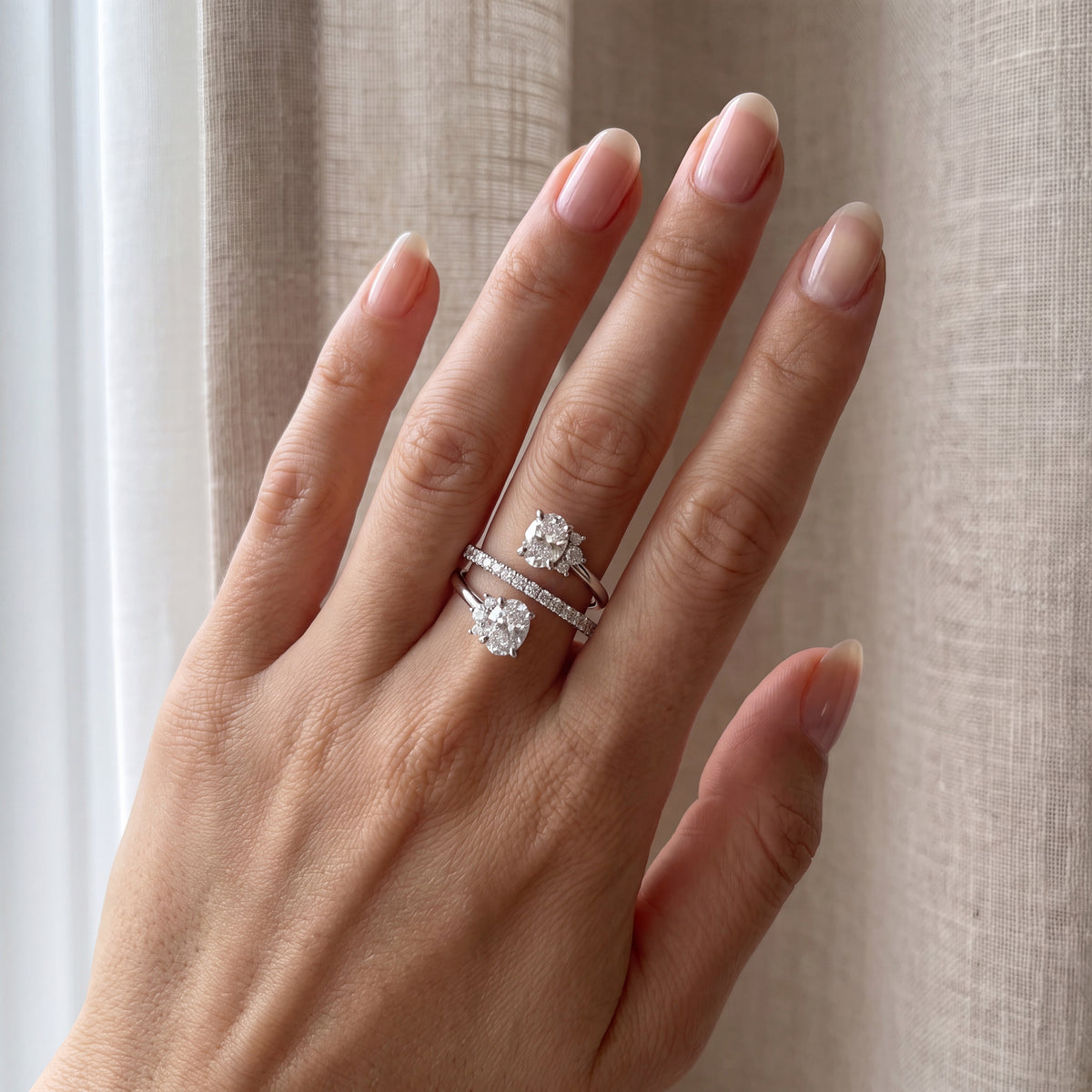 bypass diamond ring