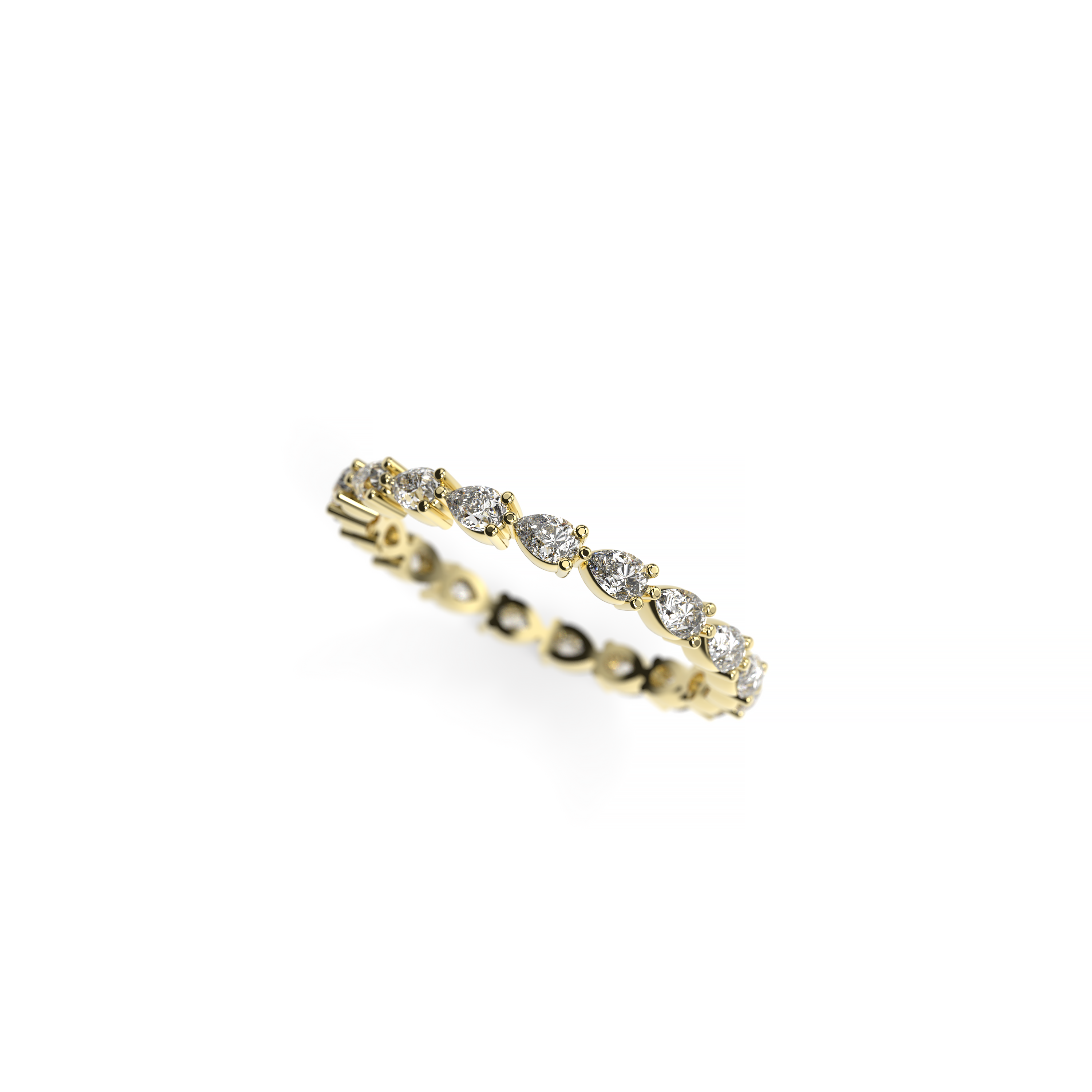 Pear-Shaped Diamond Full Eternity Band