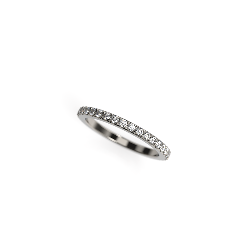 Diamond Pavé Wedding Band
