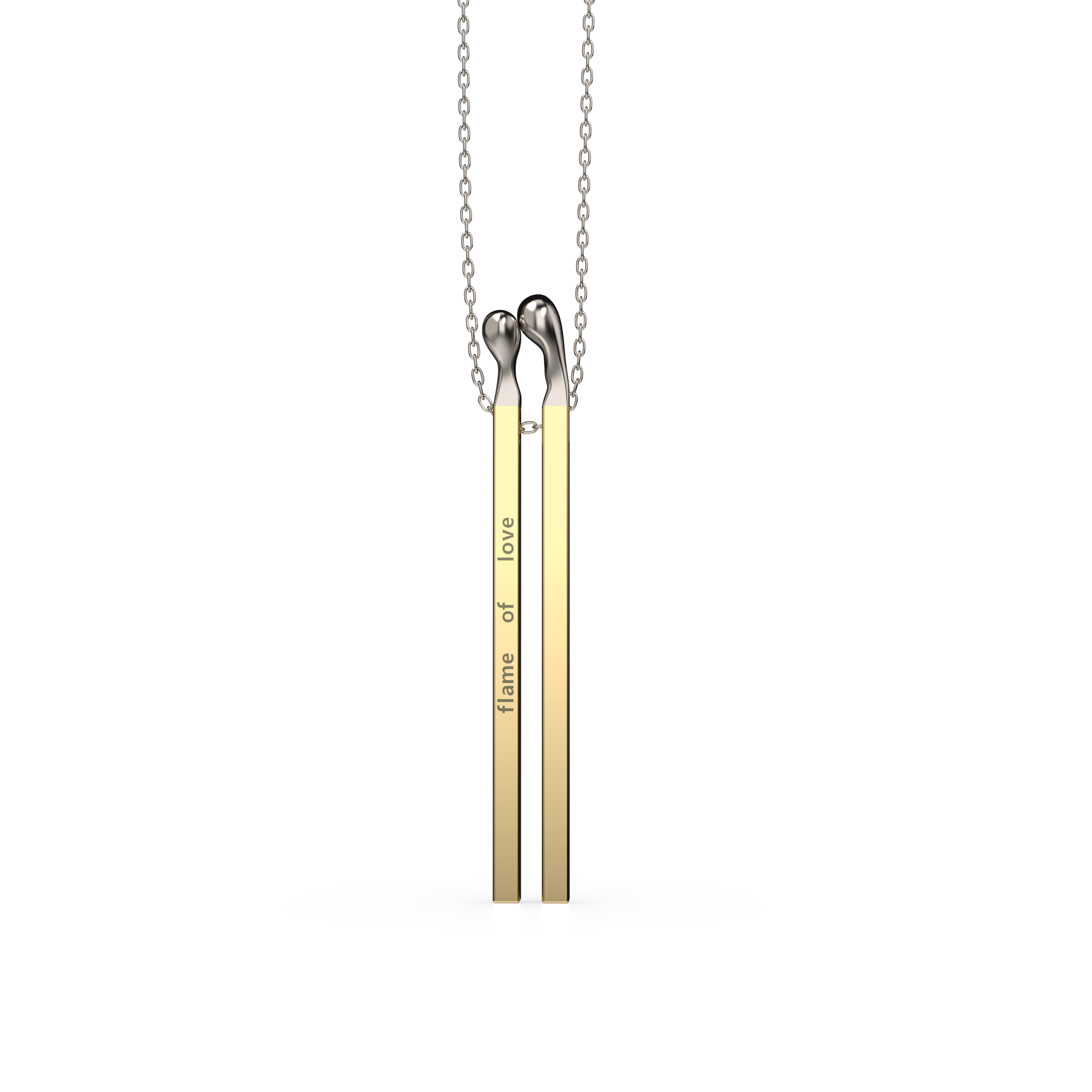 Flame of Love Matchstick Pendant