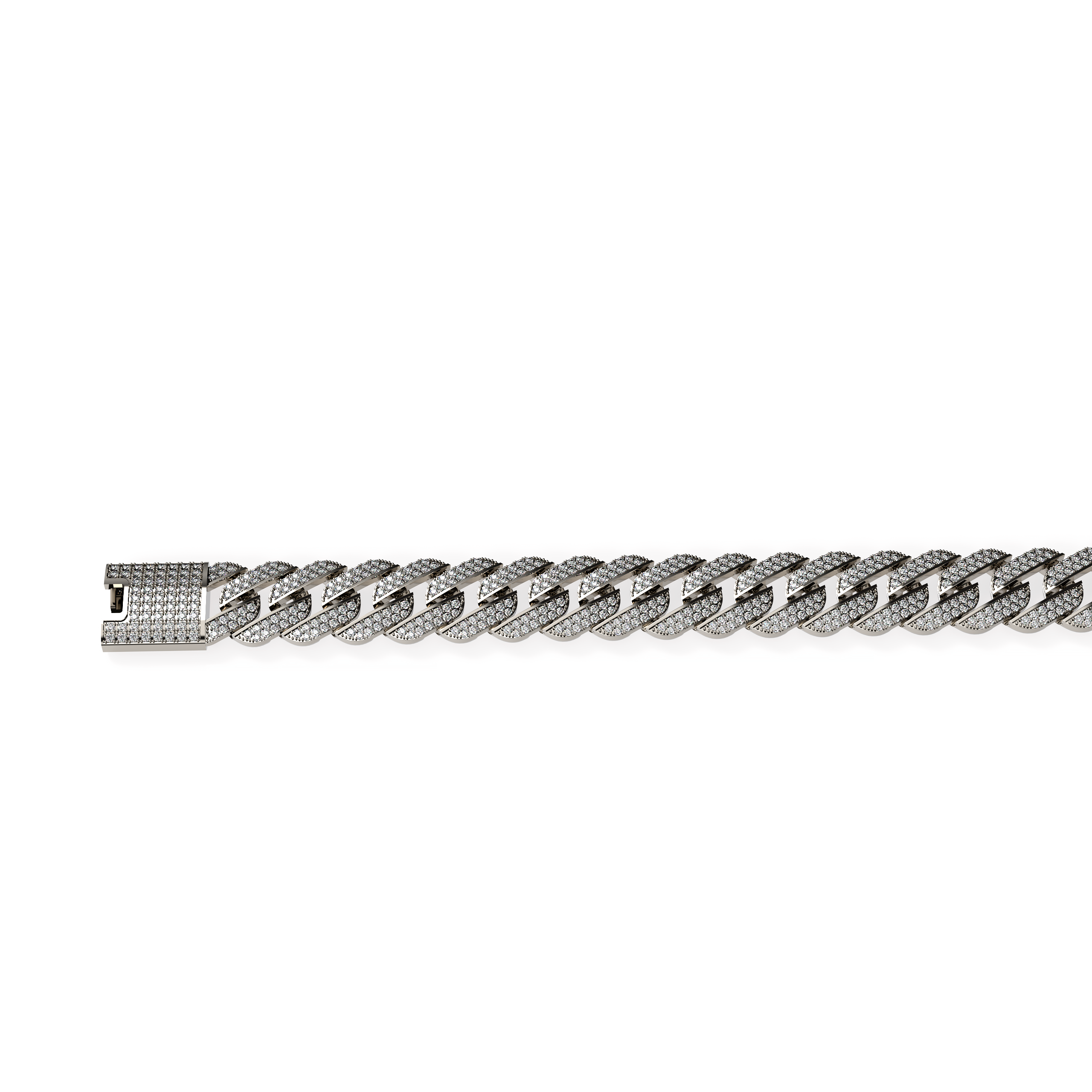 MEN’S PAVÉ DIAMOND CUBAN LINK BRACELET