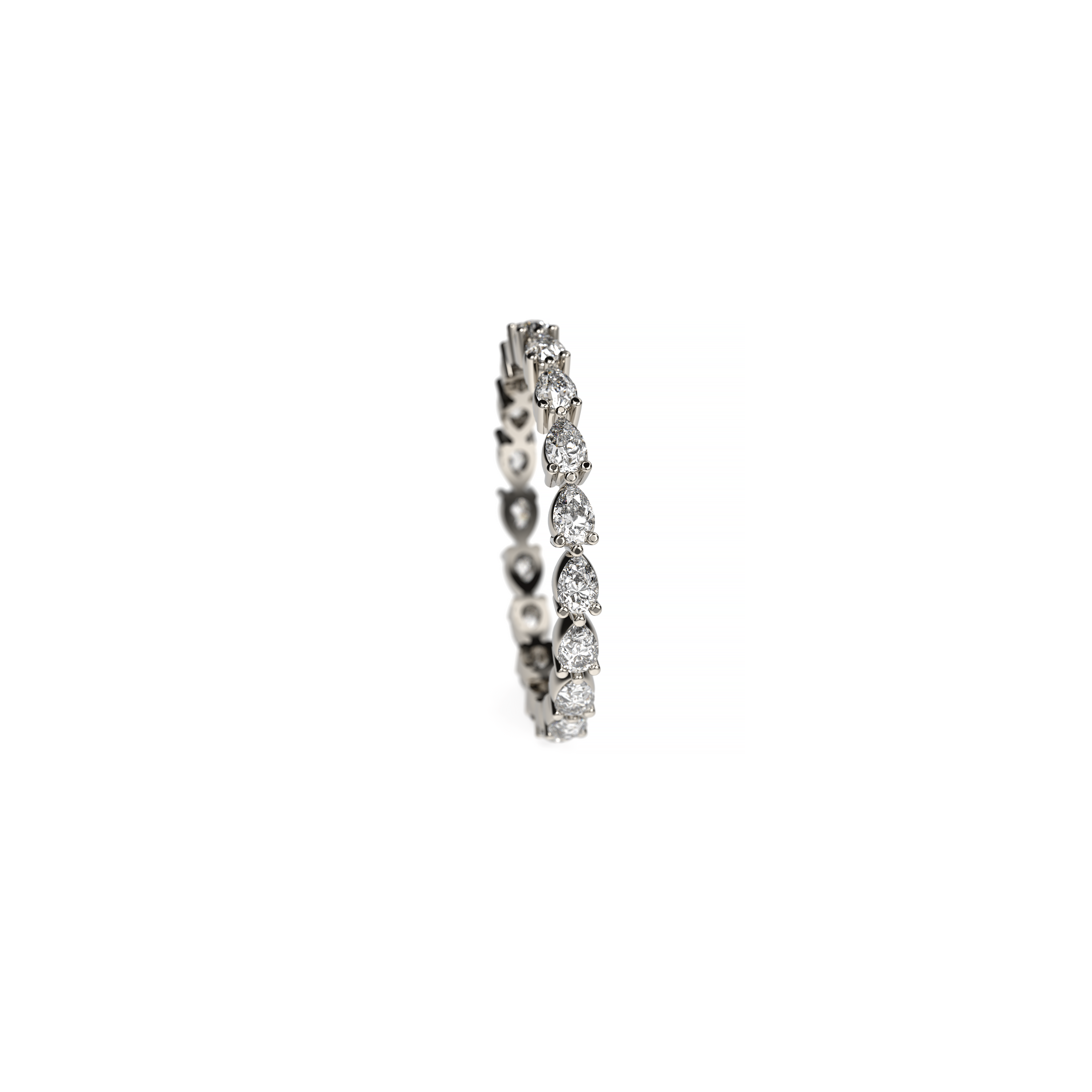 Pear-Shaped Diamond Full Eternity Band