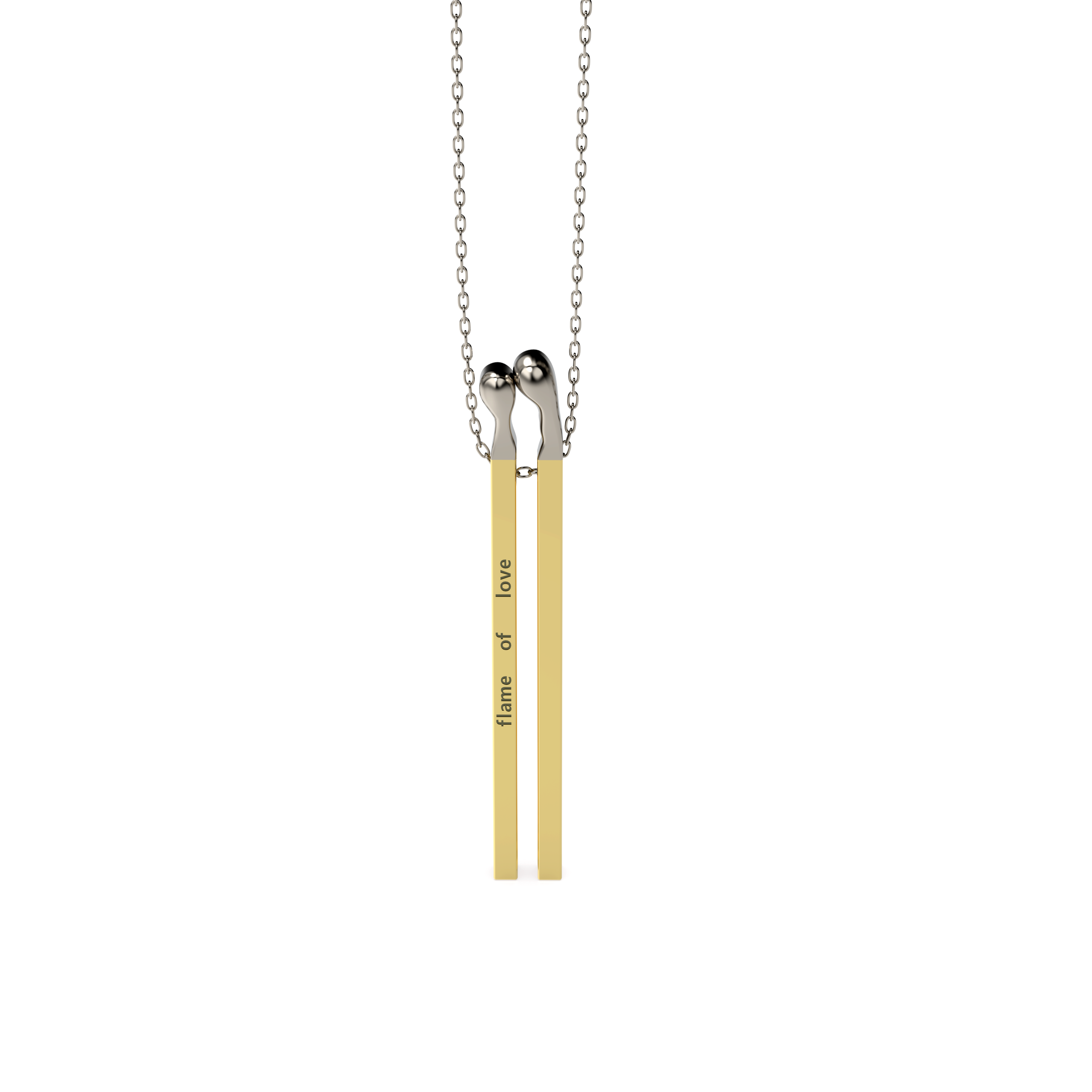 Flame of Love Matchstick Pendant