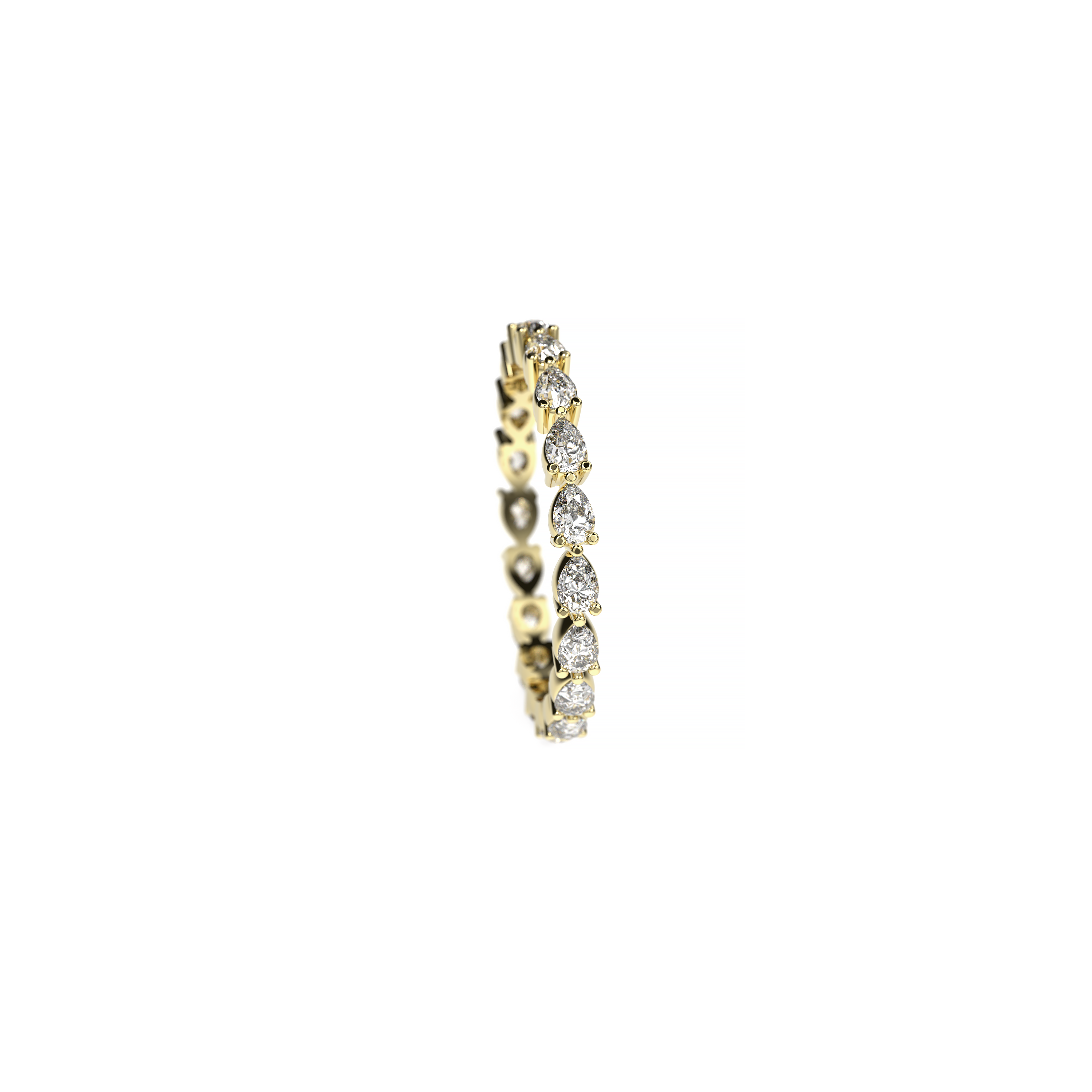 Pear-Shaped Diamond Full Eternity Band