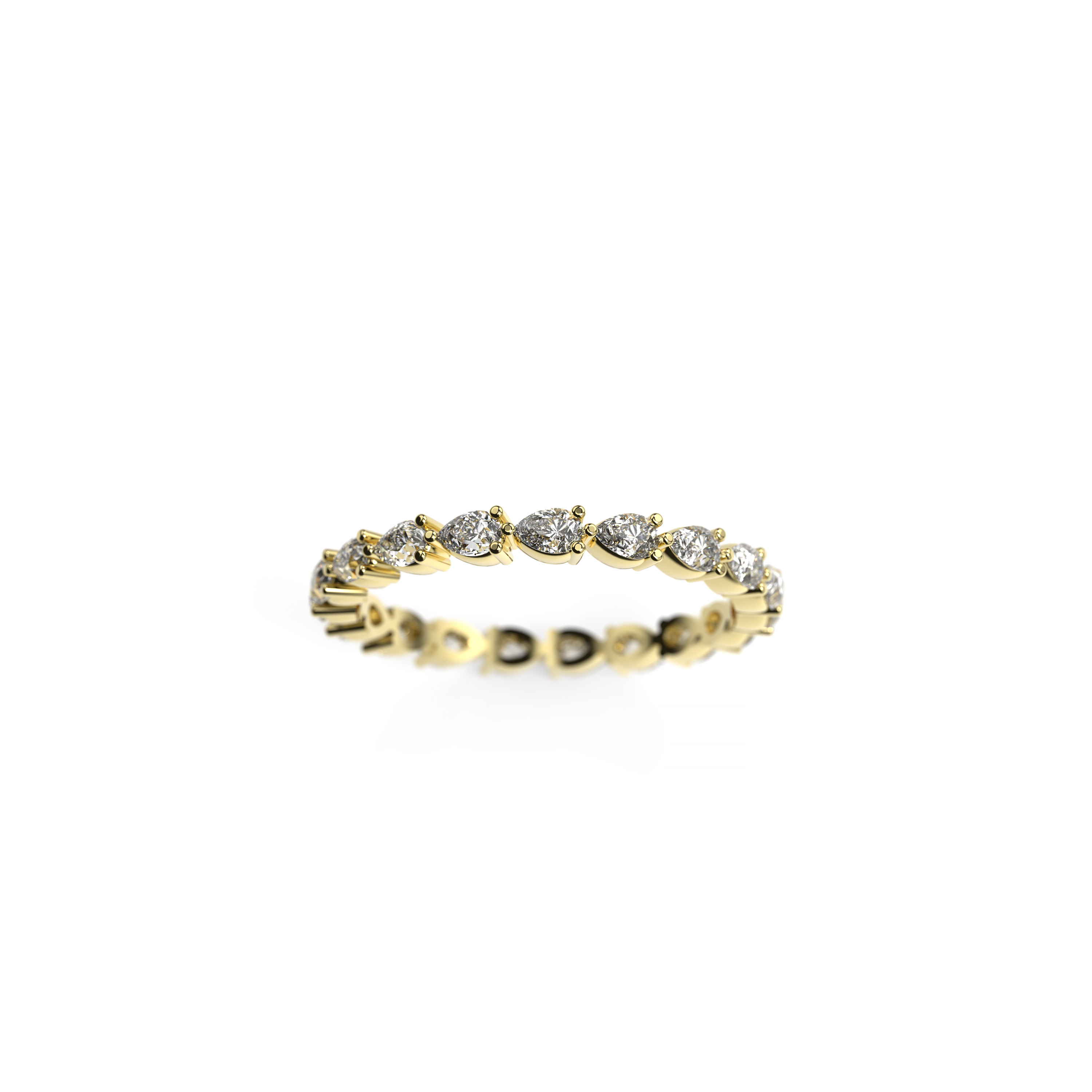 Pear-Shaped Diamond Full Eternity Band
