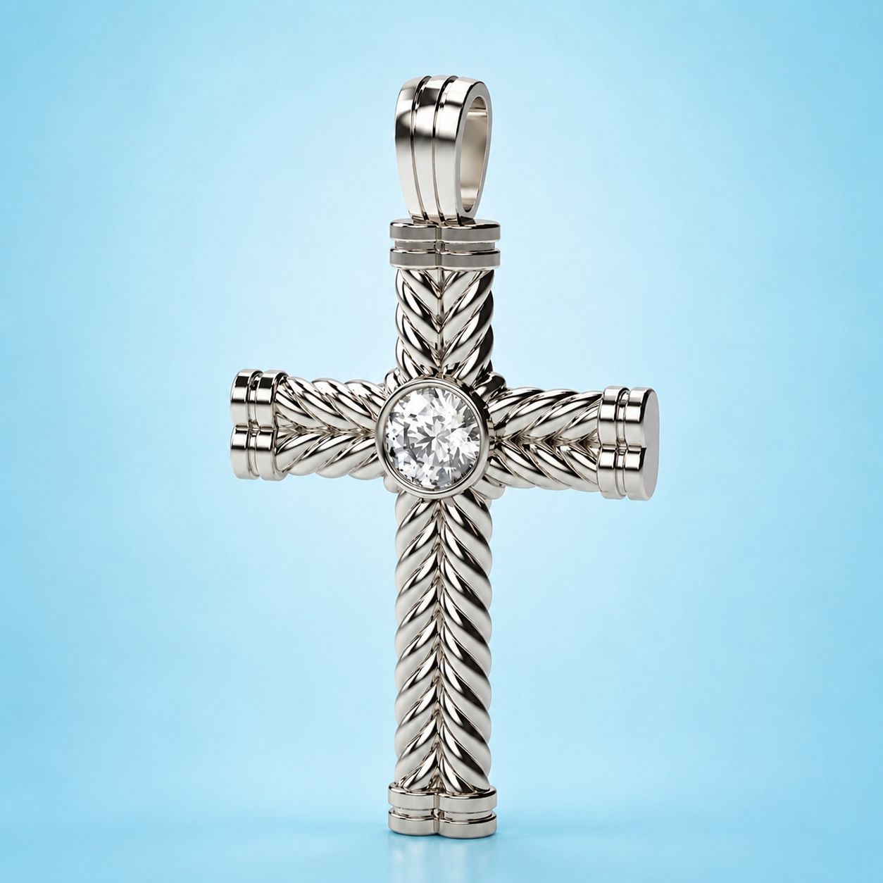 Men’s Diamond Cross Pendant