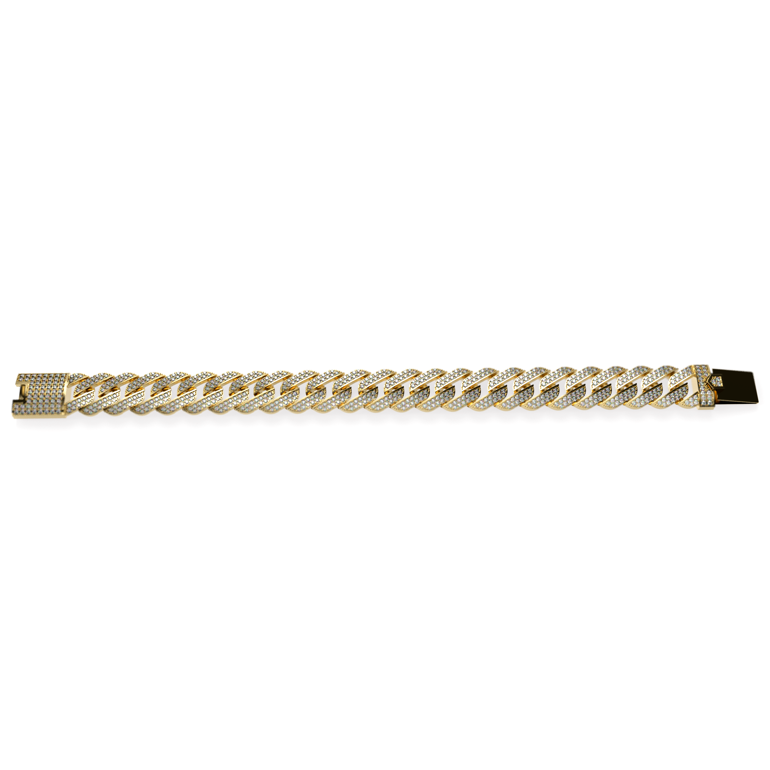 MEN’S PAVÉ DIAMOND CUBAN LINK BRACELET