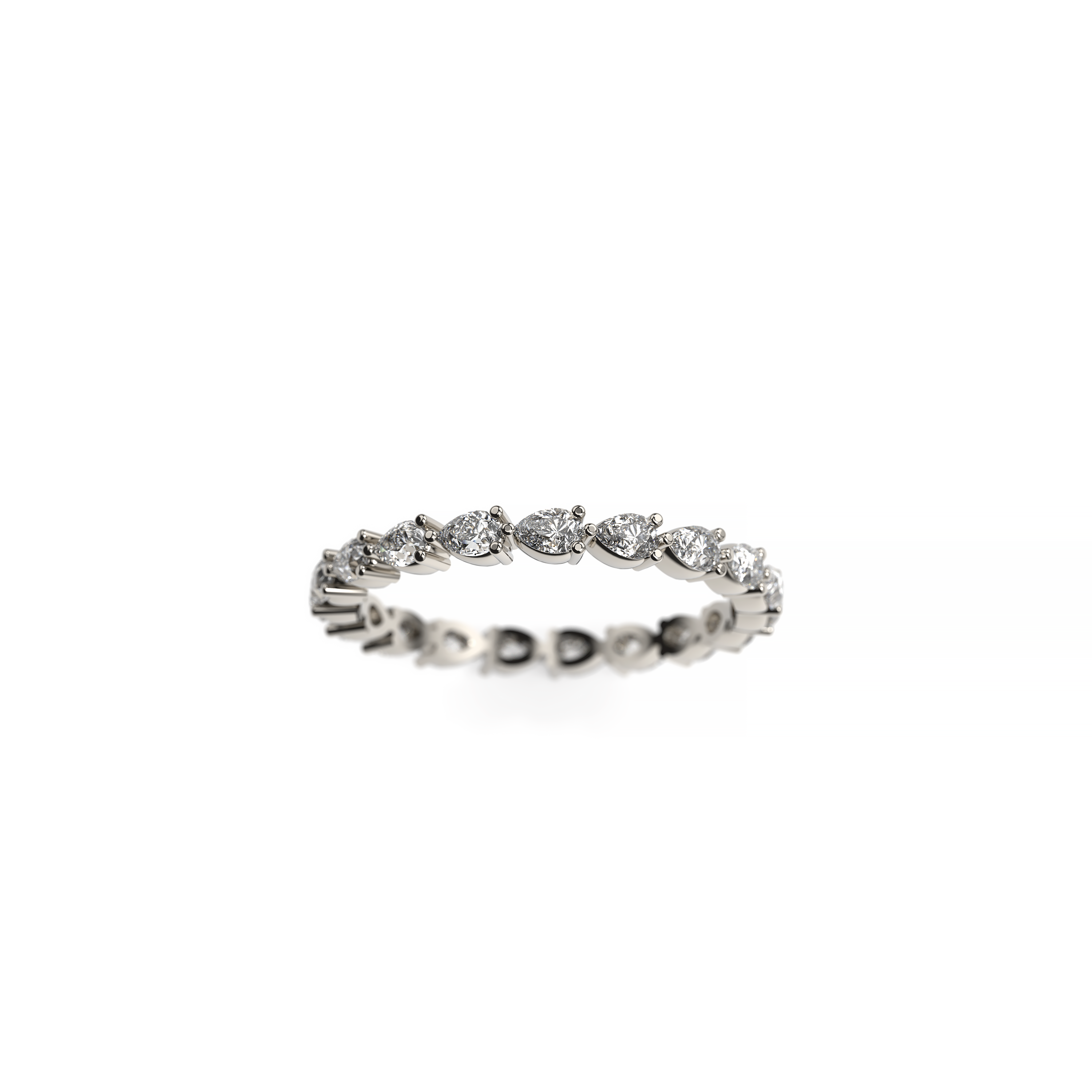 Pear-Shaped Diamond Full Eternity Band