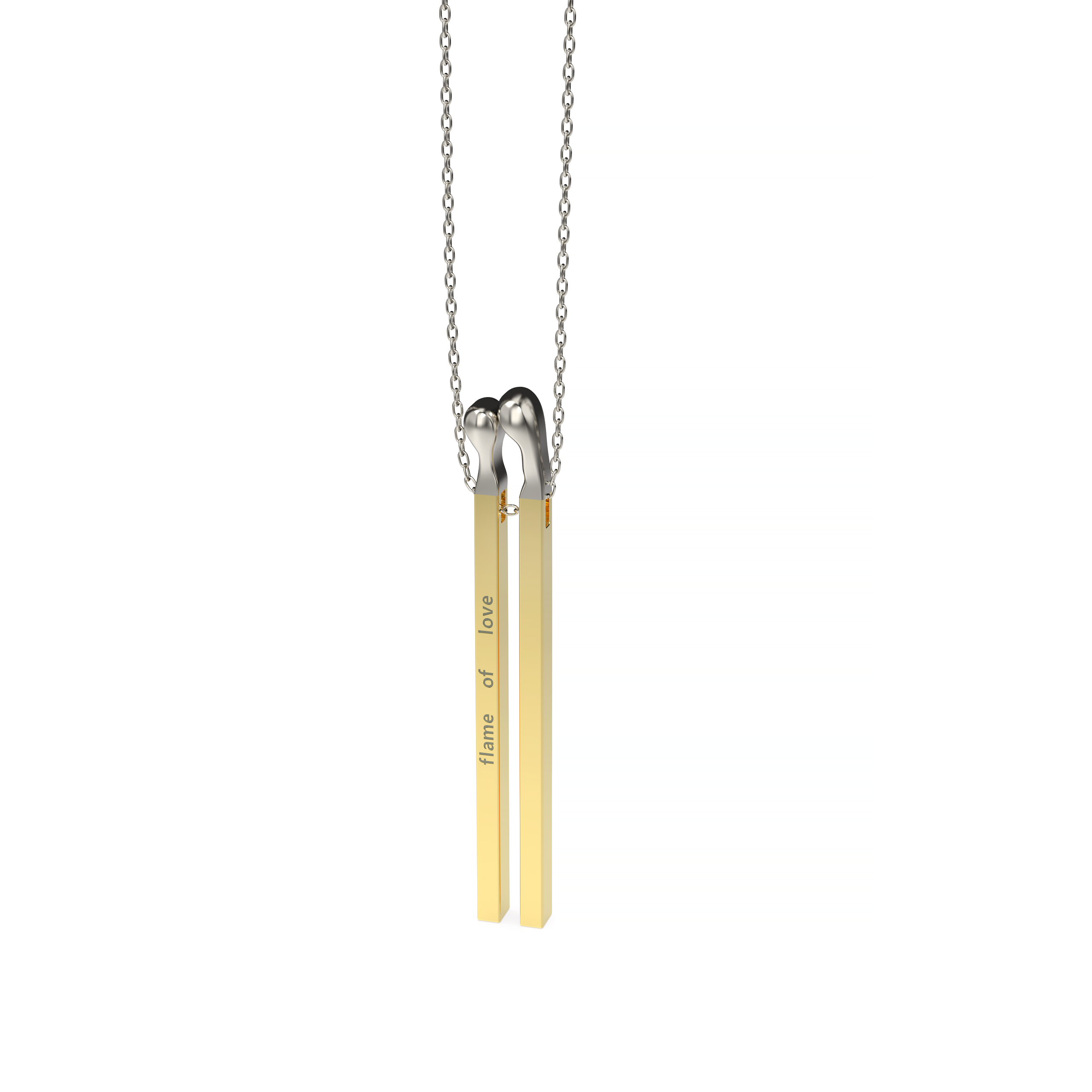 Flame of Love Matchstick Pendant