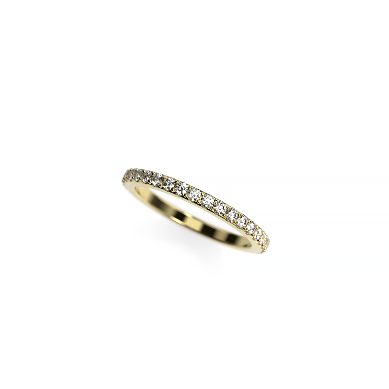 Diamond Pavé Wedding Band