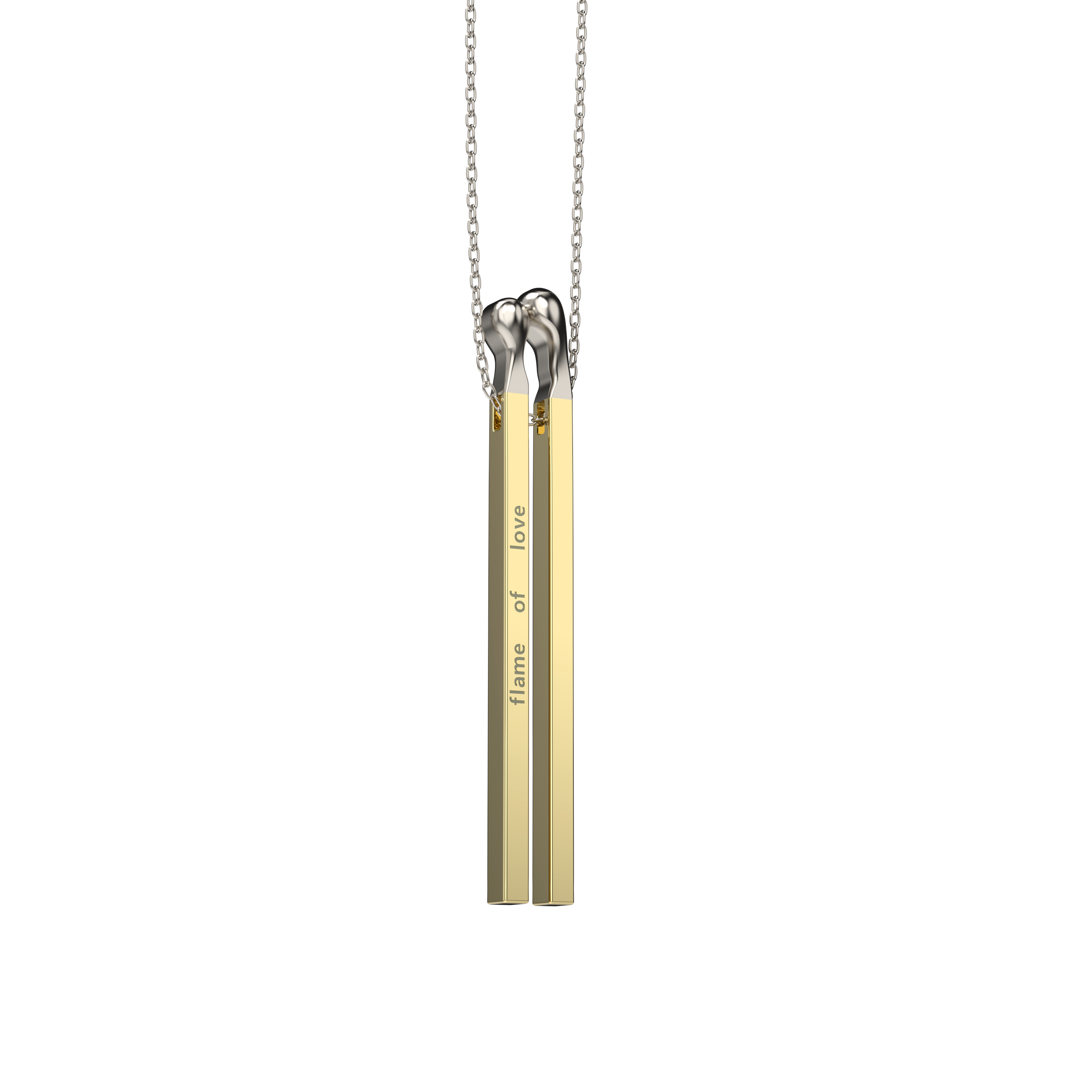 Flame of Love Matchstick Pendant