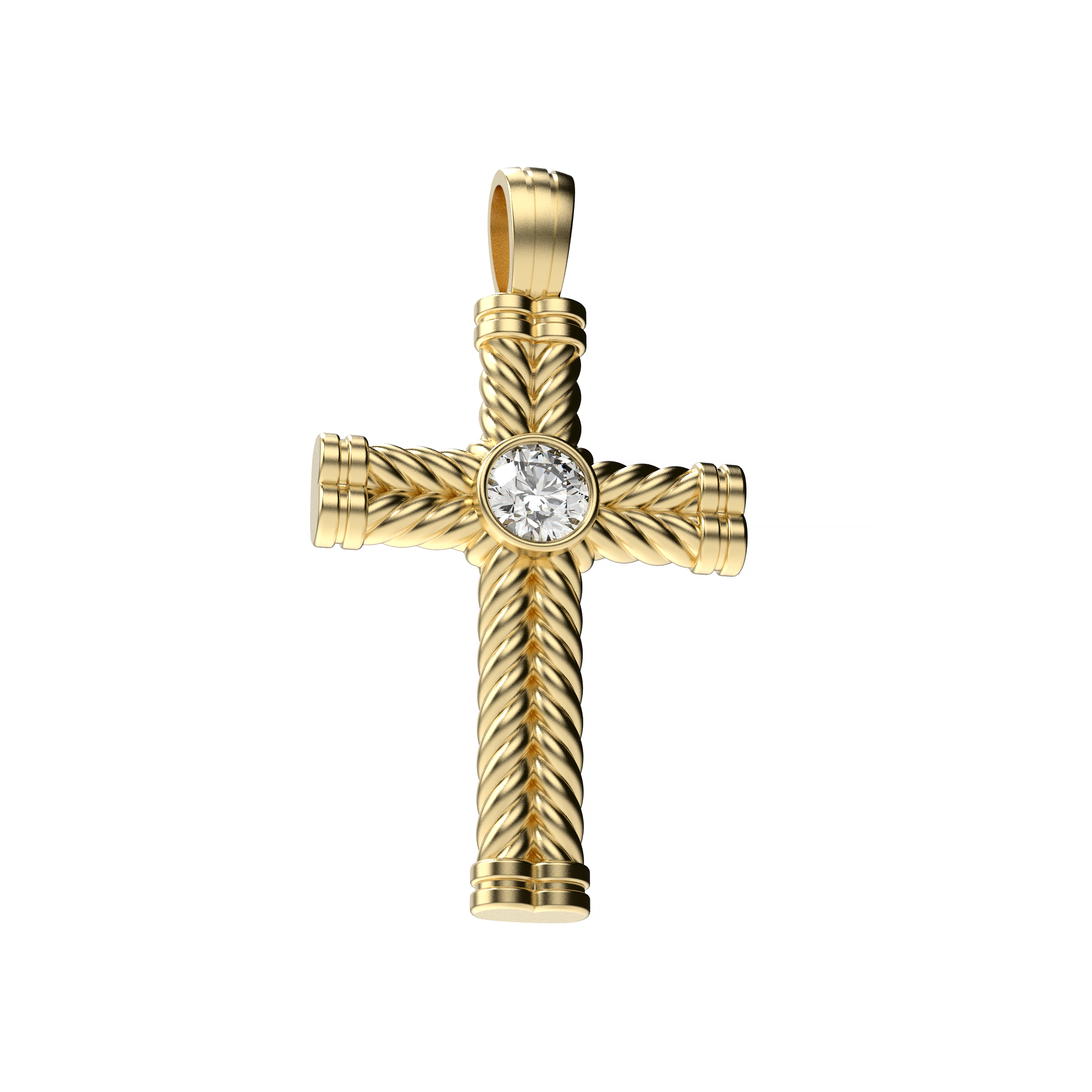 Men’s Diamond Cross Pendant