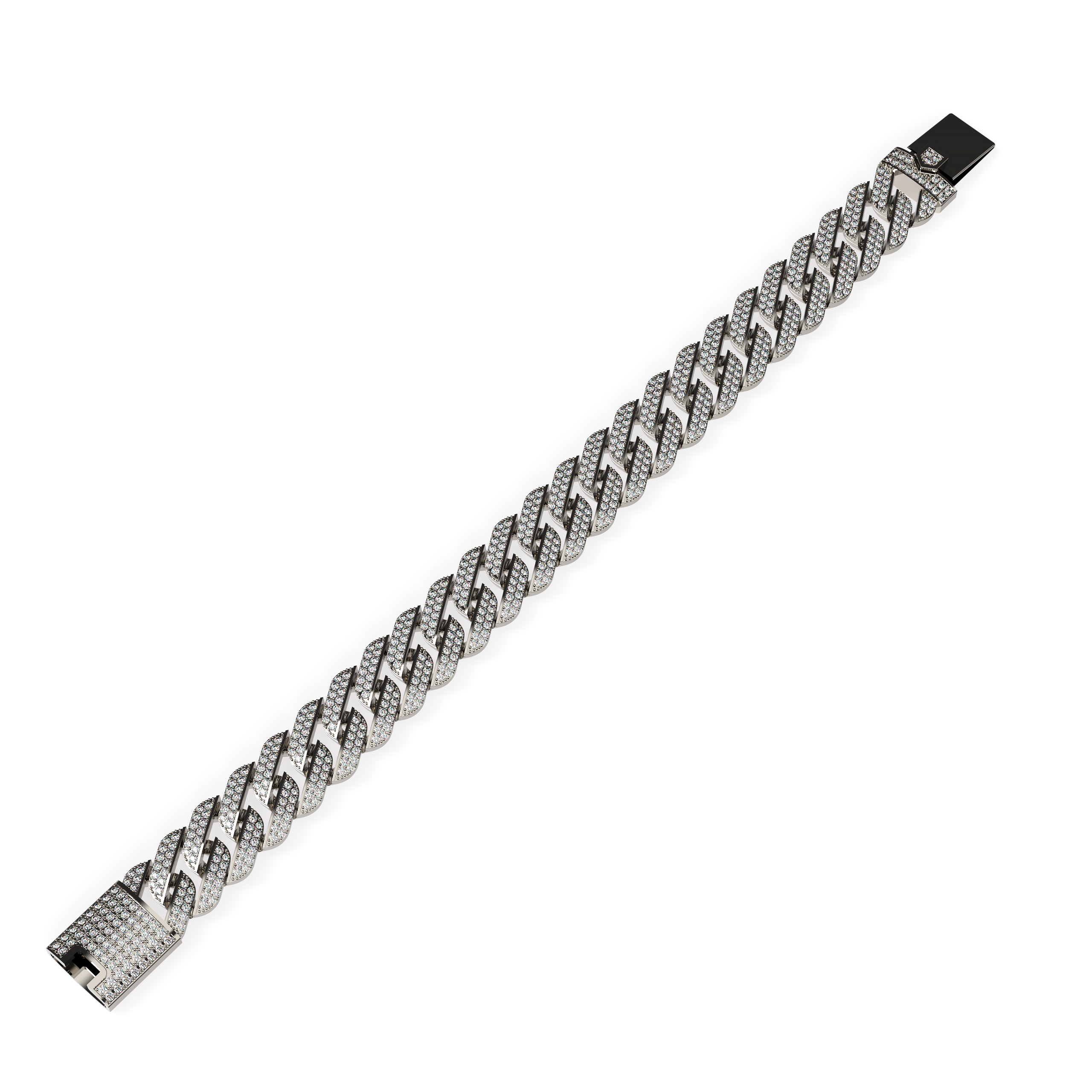 MEN’S PAVÉ DIAMOND CUBAN LINK BRACELET